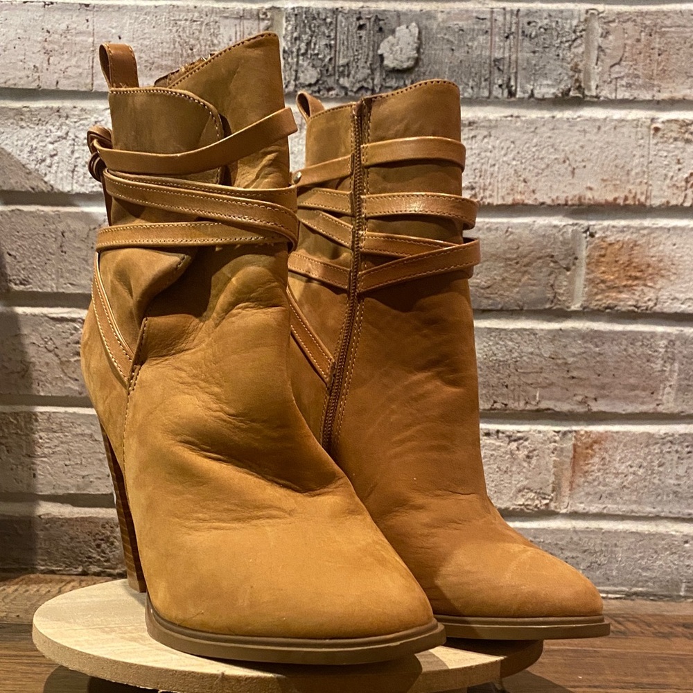 Steve Madden Brown Ankle Booties-rp